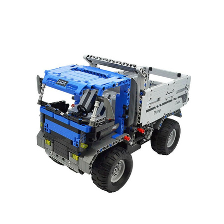 OUTLET Klocki konstrukcyjne CaDA Hi-Tech Zdalnie Sterowana Wywrotka Niebieska Ciężarówka 37 cm Dump Truck Pojazd budowlany 638 elementów USZKODZONE OPAKOWANIE