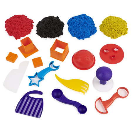 OUTLET Kinetic Sand zestaw Wytwórnia piasku 10+ akcesoriów 907 g USZKODZONE OPAKOWANIE