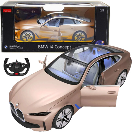 OUTLET Zdalnie sterowane auto BMW i4 Concept RC pojazd sportowy Rastar USZKODZONE OPAKOWANIE