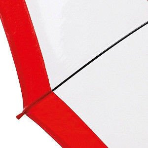Parasol Fulton Birdcage Przezroczysto-czerwony WADLIWY