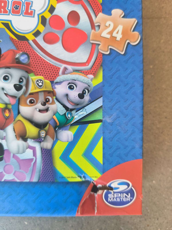 OUTLET Puzzle Drewniane Psi Patrol Ekipa Paw Patrol 24 Elementy Spin Master 3+ USZKODZONE OPAKOWANIE