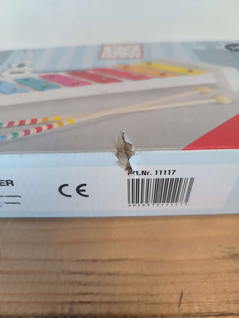 OUTLET Small Foot Drewniane kolorowe Cymbałki ksylofon USZKODZONE OPAKOWANIE