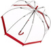 OUTLET Parasol Fulton Birdcage Przezroczysto-czerwony WADLIWY