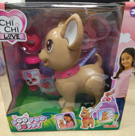 OUTLET Chi Chi Love Poo Poo Puppy interaktywny Piesek robi kupkę USZKODZONE OPAKOWANIE