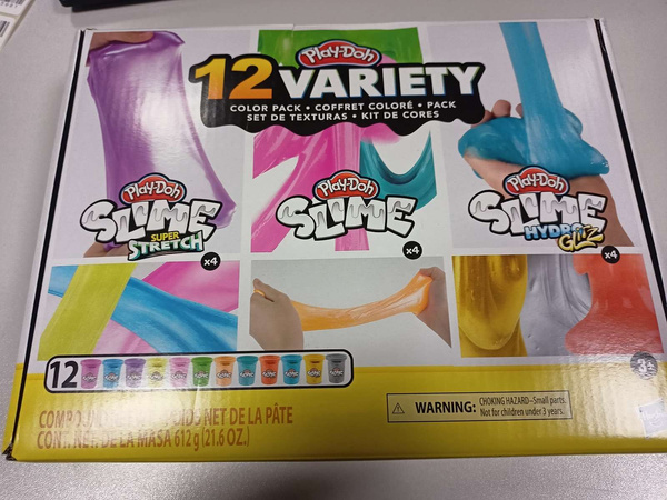 Hasbro E8998 Play Doh Slime Color Pack 12-pak USZKODZONE OPAKOWANIE