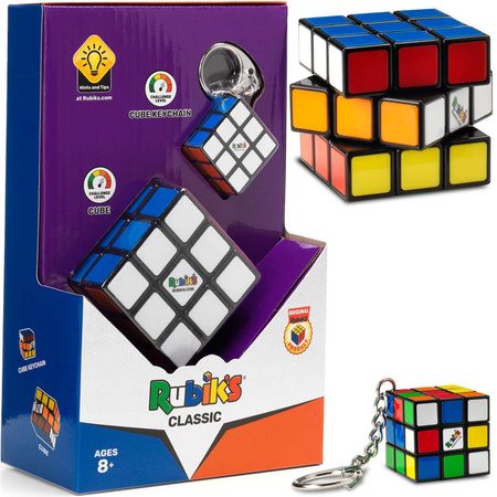 OUTLET Oryginalna Kostka Rubika Rubik's Classic (kostka + breloczek) USZKODZONE OPAKOWANIE