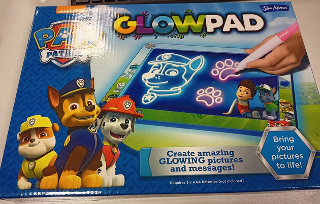 John Adams Psi Patrol znikopis interaktywna tablica do pisania Glowpad USZKODZONE OPAKOWANIE