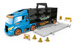 OUTLET Hot Wheels Transporter na 14 aut + 1 auto i znaki drogowe WADLIWY