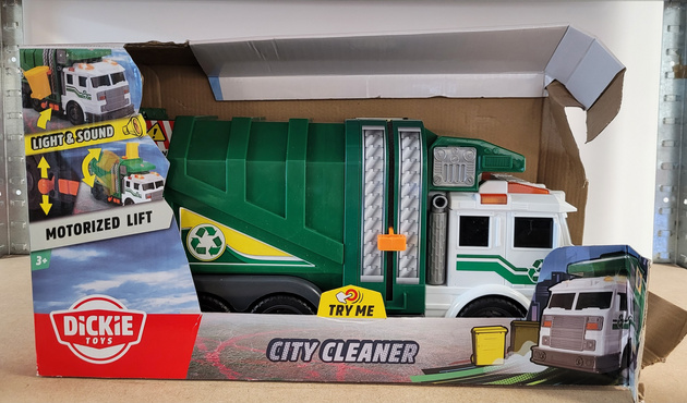 OUTLET Śmieciarka Interaktywny pojazd City Cleaner Światło Dźwięk 37 cm PO ZWROCIE