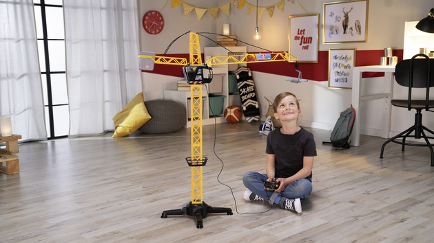 OUTLET Mega Crane Dźwig Żuraw z dźwiękiem zdalnie sterowany 100 cm + pilot WADLIWY