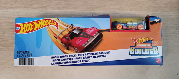 OUTLET Hot Wheels Track Builder zestaw torów+ pojazd USZKODZONE OPAKOWANIE