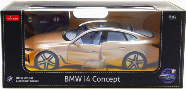 OUTLET Zdalnie sterowane auto BMW i4 Concept RC pojazd sportowy Rastar USZKODZONE OPAKOWANIE