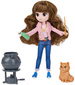 OUTLET Harry Potter Lalka figurka laleczka Brilliant Hermiona Granger z kociołkiem i rudy kot Krzywołap + akcesoria USZKODZONE OPAKOWANIE