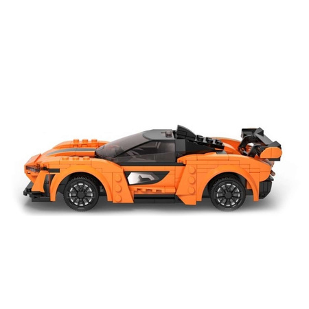 OUTLET Klocki konstrukcyjne CaDA Zdalnie sterowany samochód Blaze Car Pomarańczowe auto wyścigowe Pojazd sportowy RC Dual Mode 295 elementów USZKODZONE OPAKOWANIE