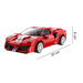 Klocki konstrukcyjne CaDa Zdalnie sterowane auto 20 cm czerwony samochód 488 Race Car 306 elementów RC Dual Model