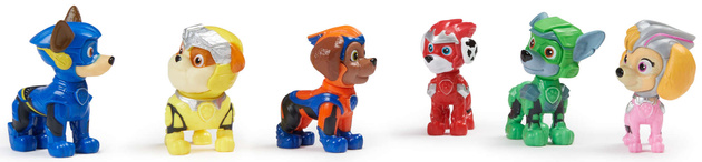OUTLET Psi Patrol The Mighty Movie Wielki Film kolorowe figurki kolekcjonerskie Pieski 6pack USZKODZONE OPAKOWANIE