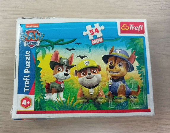 Trefl Puzzle Mini 54 Psi Patrol Psia misja w dżungli USZKODZONE OPAKOWANIE