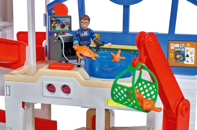 OUTLET Strażak Sam Stacja oceaniczna ratunkowa + figurka Jodie i ponton USZKODZONE OPAKOWANIE