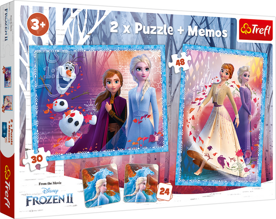 OUTLET Trefl 90814 Disney Frozen II 2x Puzzle + Memos USZKODZONE OPAKOWANIE