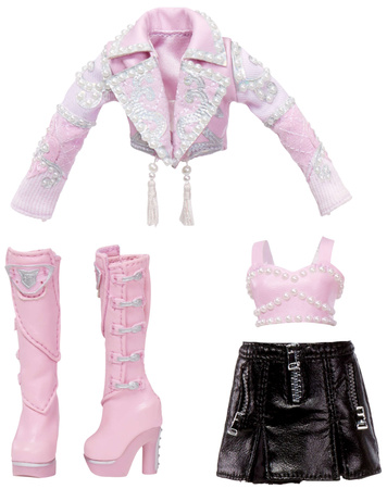 OUTLET Rainbow High Lalka kolekcjonerska Minnie Choi 28 cm Rainbow Vision + ubrania i akcesoria MGA USZKODZONE OPAKOWANIE
