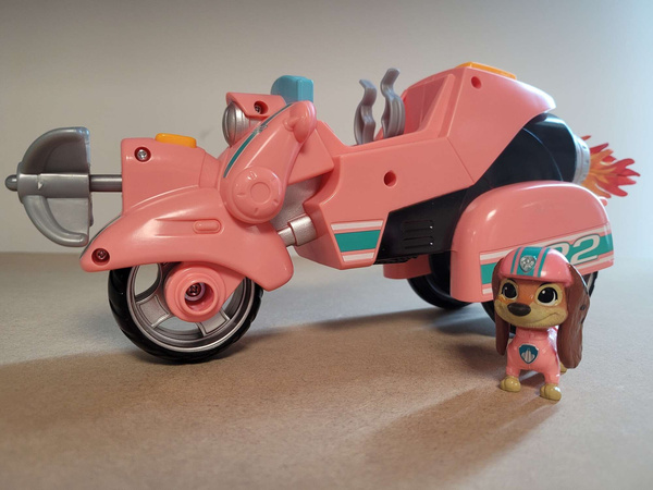 OUTLET Psi Patrol Liberty pojazd + figurka The Movie Film piesek i motor BRAK OPAKOWANIA