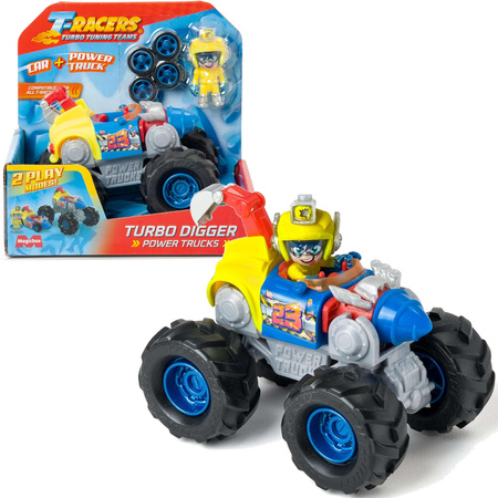 OUTLET Zestaw T-Racers Power Trucks Turbo Digger Pojazd 2w1 USZKODZONY