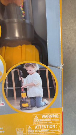 OUTLET Pionowy odkurzacz Dyson dla dzieci zabawkowy z funkcją ssania Casdon WADLIWY