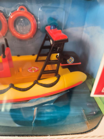 OUTLET Strażak Sam Łódź ratownicza motorówka Neptun + figurka Penny + akc NIEKOMPLETNA