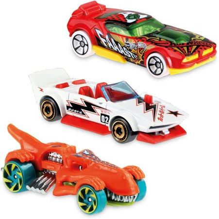 OUTLET Hot Wheels Transporter na 14 aut + 1 auto i znaki drogowe WADLIWY