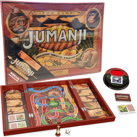 OUTLET Jumanji Gra Towarzyska Edycja Drewniana Spin Master NIEKOMPLETNA