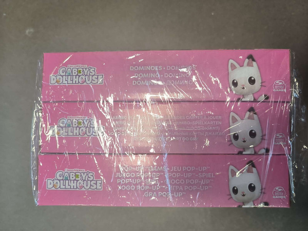 OUTLET Koci Domek Gabi zestaw gier 3w1 Domino Pop-up Karty Jumbo NIEKOMPLETNA