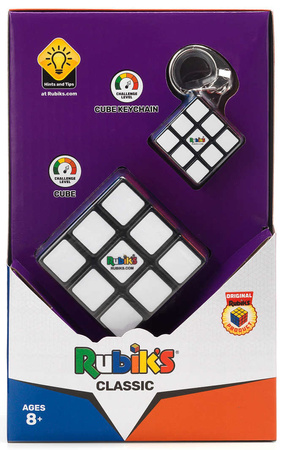OUTLET Oryginalna Kostka Rubika Rubik's Classic (kostka + breloczek) USZKODZONE OPAKOWANIE