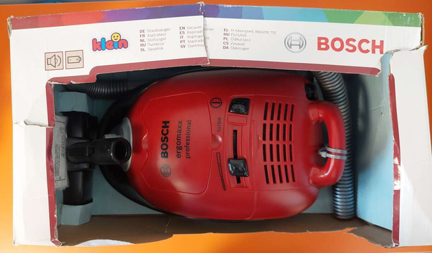 OUTLET Odkurzacz dla dzieci BOSCH czerwony KLEIN USZKODZONE OPAKOWANIE