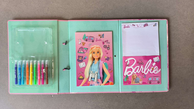 OUTLET Zestaw Barbie Notes podróżny Odważni Odkrywcy + akcesoria NIEKOMPLETNY