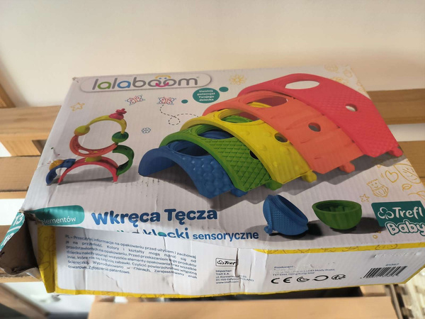 OUTLET Trefl 61357 Lalaboom Wkręca Tęcza Kulko-Klocki sensoryczne USZKODZONE OPAKOWANIE