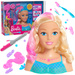OUTLET Lalka Głowa do czesania i stylizacji Syrenka Fryzjer Barbie Dreamtopia + akcesoria USZKODZONE OPAKOWANIE