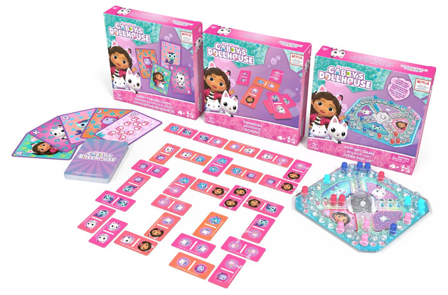 OUTLET Koci Domek Gabi zestaw gier 3w1 Domino Pop-up Karty Jumbo USZKODZONE OPAKOWANIE