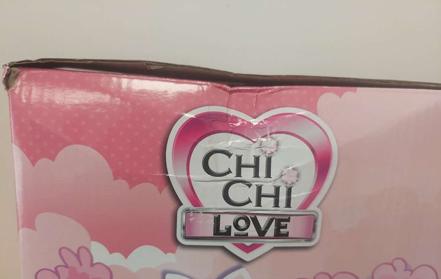 OUTLET Chi Chi Love Interaktywny Piesek z różową smyczą 28 cm Poo Poo Puppy robi kupkę 3+ USZKODZONE OPAKOWANIE