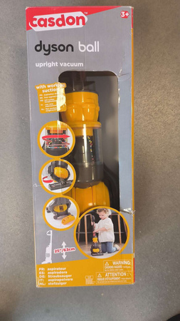 OUTLET Pionowy odkurzacz Dyson dla dzieci zabawkowy z funkcją ssania Casdon WADLIWY