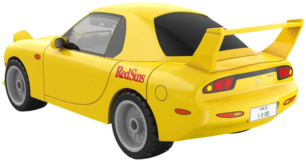 OUTLET Klocki Konstrukcyjne CaDA auto żółta Mazda RX-7 FD3S Initial D samochód 66 elementów 1:35  USZKODZONE OPAKOWANIE