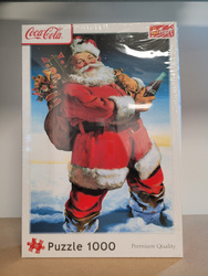 OUTLET Puzzle 1000 Coca Cola Mikołaj Na Śniegu Puzzle Świąteczne Trefl USZKODZONE OPAKOWANIE