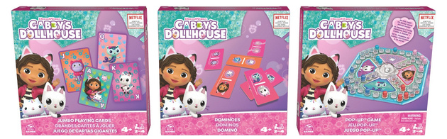OUTLET Koci Domek Gabi zestaw gier 3w1 Domino Pop-up Karty Jumbo USZKODZONE OPAKOWANIE
