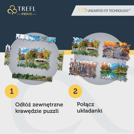 OUTLET Puzzle 1500 Manhattan, Nowy Jork Unlimited Fit Technology USZKODZONE OPAKOWANIE