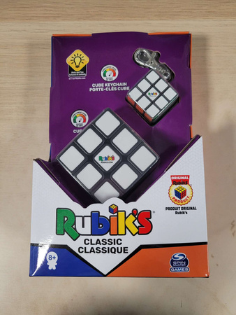 OUTLET Oryginalna Kostka Rubika Rubik's Classic (kostka + breloczek) USZKODZONE OPAKOWANIE