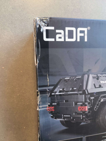 Klocki Konstrukcyjne CaDA Samochód Terenowy Zdalnie Sterowane Auto czarne autko RC Fierce Warrior SUV 561 elementów Dual Mode