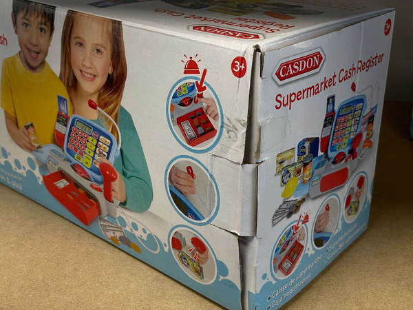 Casdon Kasa sklepowa dla dzieci z akcesoriami USZKODZONE OPAKOWANIE