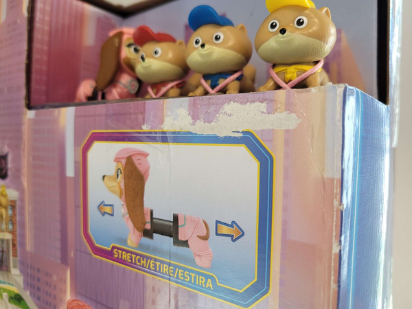 OUTLET Psi Patrol The Mighty Movie Wielki Film Zestaw Baza Liberty&Poms + 4 figurki pieski szczeniaczki USZKODZONE OPAKOWANIE