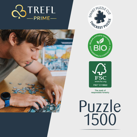 OUTLET Puzzle 1500 Manhattan, Nowy Jork Unlimited Fit Technology USZKODZONE OPAKOWANIE