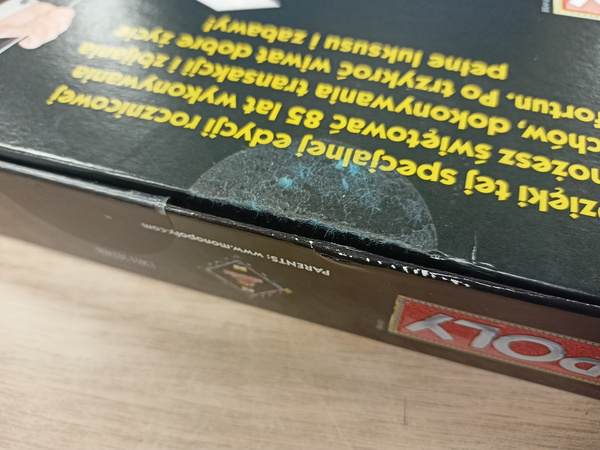 Hasbro E9983 Gra Monopoly edycja 85 rocznica USZKODZONE OPAKOWANIE