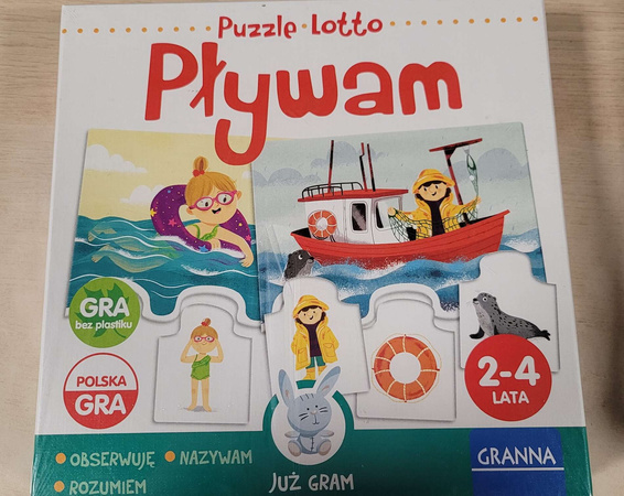 OUTLET Granna Gra z puzzlami Pływam USZKODZONE OPAKOWANIE